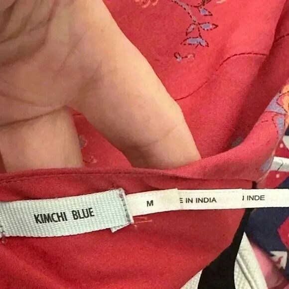 Kimchi Blue Rust Floral Mini Dress Sold At Free People. Sz M - Picture 7 of 7